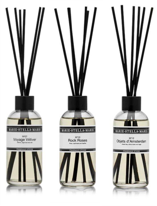 Maris-Stella-Maris Marie-Stella-Maris Fragrance Sticks Discovery Trio Geurstokjes set - 3x 100 ml - Voyage Vetiver - Rock Roses - Objets d'Amsterdam