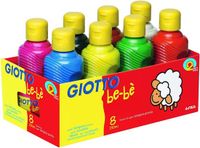 Giotto BE-BÈ Assortiment 8 x 250ml Tempera Verf