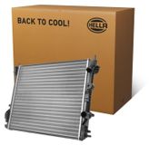 HELLA 8MK 366 301-771: Radiateur, refroidisseur d'eau, radiateur moteur pour RENAULT LOGAN I Kombi (KS), THALIA II (LU1/2), Sandero / Stepway I (BS), LOGAN I (LS)
