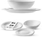 KADAX servies voor 2 personen, 6-delig, wit