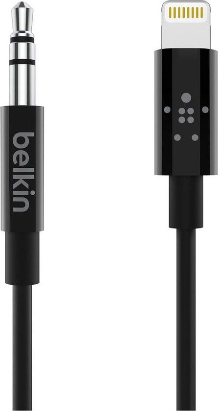 Belkin Apple Lightning naar 3,5mm-audiokabel - 1.8m - Zwart