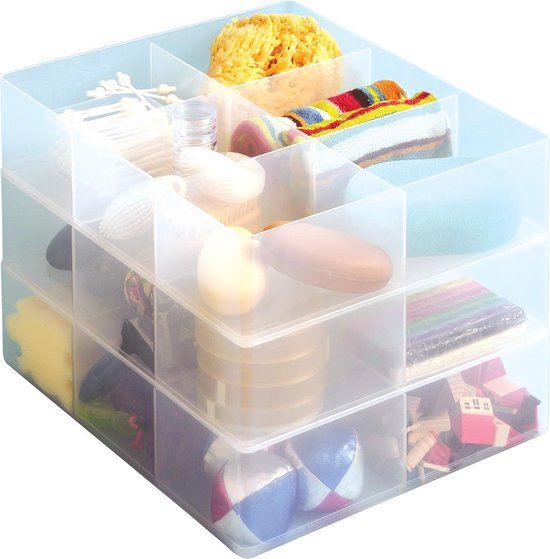 Really Useful Box Office Divider - 6 Compartments - Transparent
