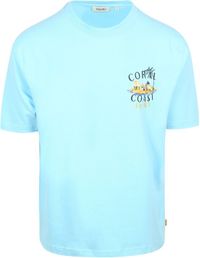 Shiwi T-shirt Finn Coral Coast Backprint Bleu Clair - Taille XL - Hommes