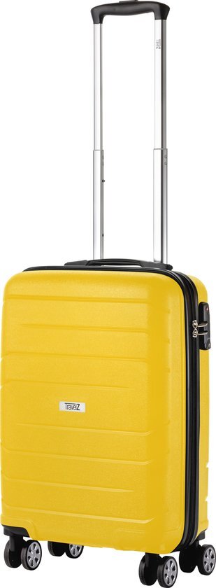 Travelz Big Bars Handbagagekoffer 55cm met TSA-slot - Ultrasterk - Geel