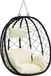 vidaXL Hangende ei-stoel poly rattan 91 x 54,5 x 107 cm crèmewit