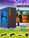 ScreenON Fortnite Edition PC de jeu - AMD Ryzen 5, 8Go RAM, 480Go SSD, RX 550, Windows 11 Pro, Moniteur 24 pouces, Clavier, Souris, Manette