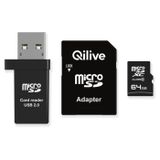 Qilive Carte mémoire MicroSDXC Classe 10 64 Go