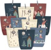 oCreon Adventskalender om te vullen - 24 kerstkalenders - Papieren zakjes om zelf te knutselen - Cadeauzakjes om zelf te vullen