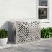 VidaXL Housse de climatiseur argent 90 x 40 x 60 cm acier inoxydable