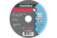 Metabo Flexiarapid super 125x1,0x22,23 Inox doorslijpschijf - 25 stuks