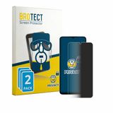 BROTECT - privacy screenprotector voor Umidigi A75x - Folie Beschermfolie Blauwlichtfilter 2 Stuks