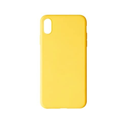 FEFLO iPhone XS Case, Drop Protection, non-slip, Soft Frosted TPU Plastic, Ultra Thin Phone Case (geel)