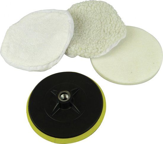Polijstschijfset 150mm - Katoen - 8711293480364