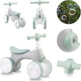 MoMi Tobis - Loopfiets - Balance Bike - Met Bellenblaas, Licht & Claxon - 18 maanden tot 3 jaar - Grijs
