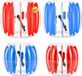 Vevor 4 X Boules pare-chocs gonflables 0,9 m + 1,2 m pour Enfants et Adolescents, Bleu et Rouge