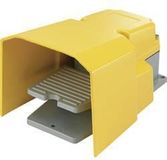 TRU COMPONENTS FS-502 Voetschakelaar 250 V/AC 15 A 1 pedaal Met beschermkap 1x NC, 1x NO Geel Kunststof 1 stuk(s)