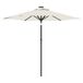 VidaXL Terras Parasol Wit 225x225x212 cm
