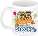 Bellatio Decorations Verjaardag cadeau mok 65 jaar - wit - veteranen team - 300 ml - keramiek