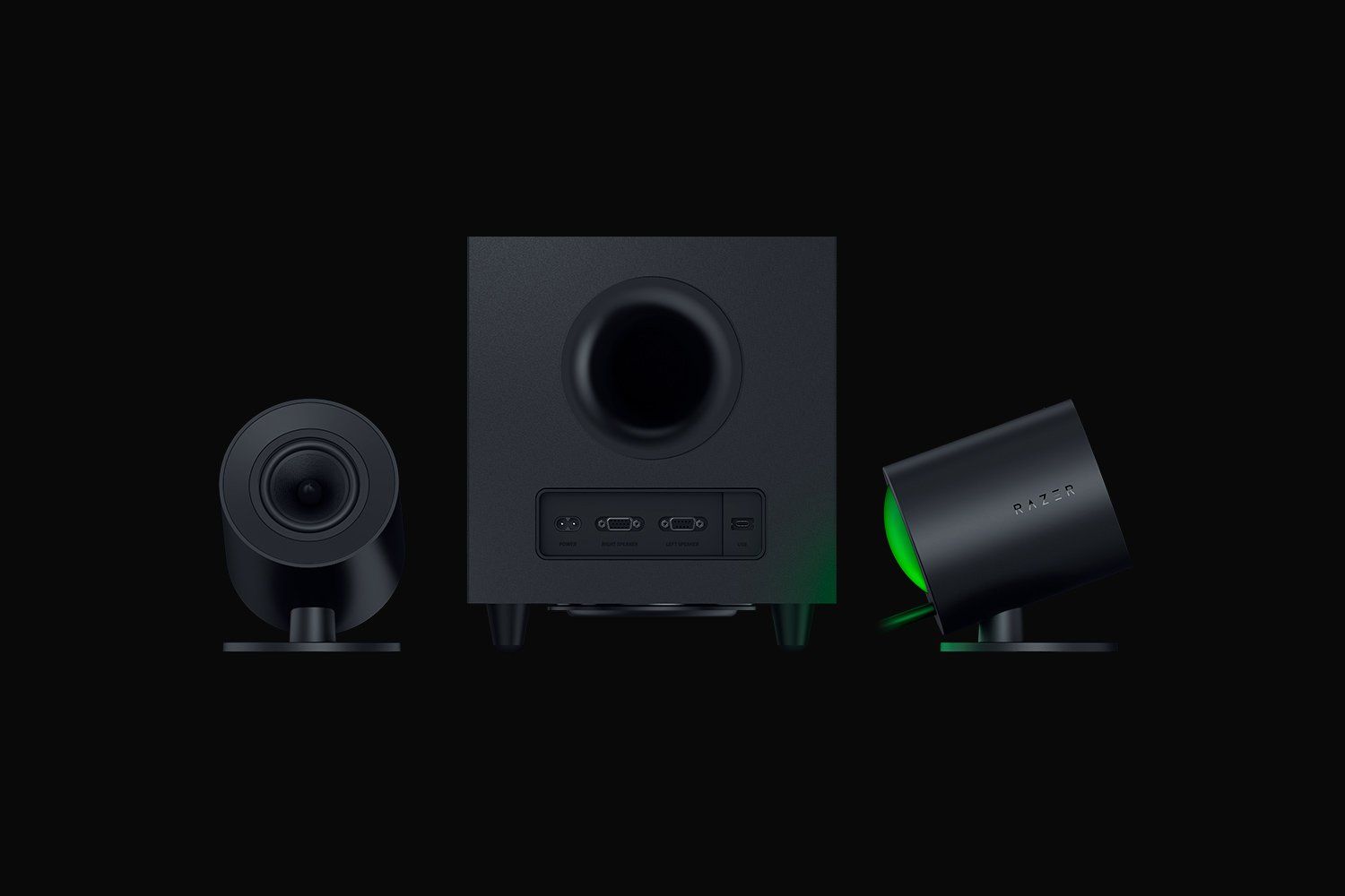 Razer Nommo V2 - 2.1 PC Speakers - Black - Wired & Wireless