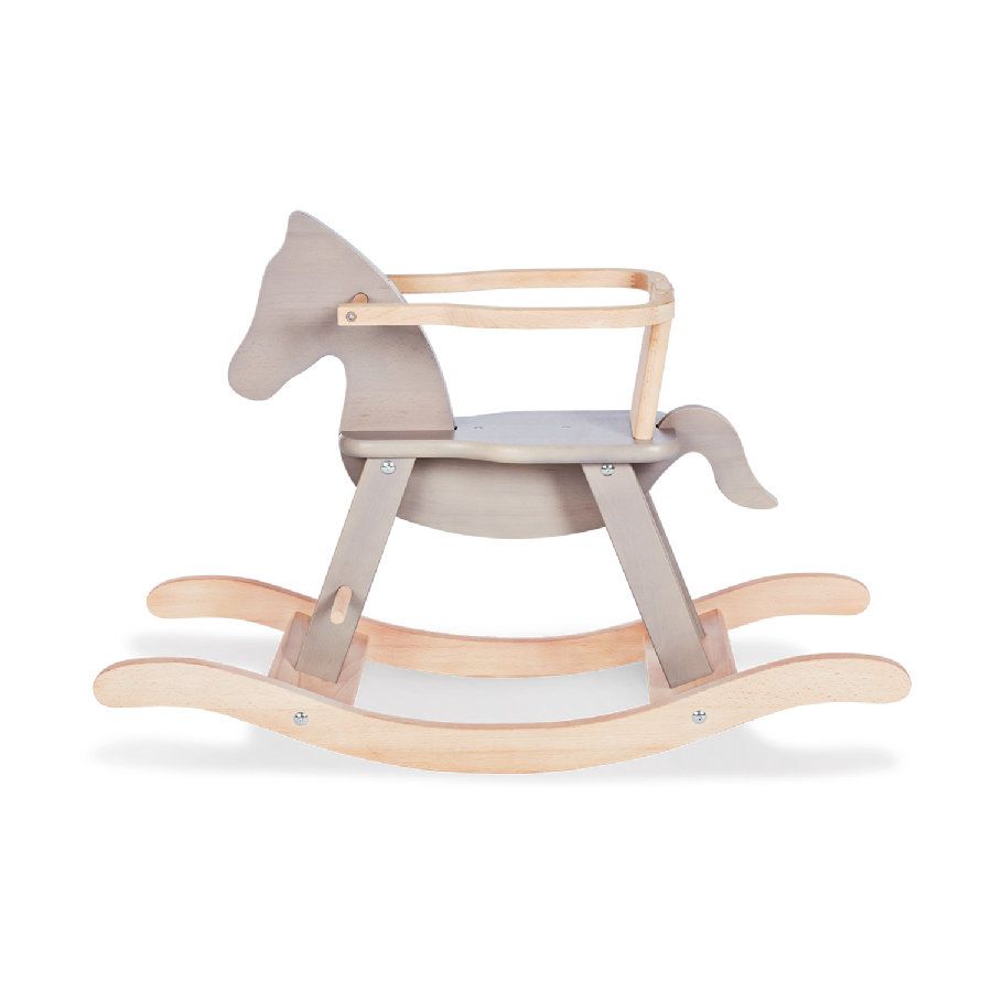 Pinolino Kinderträume Schommelpaard met ring grijs/natuur