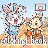 Court Side: A Cute Animal Basketball Mom Coloring Book for All Ages