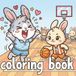 Court Side: A Cute Animal Basketball Mom Coloring Book for All Ages