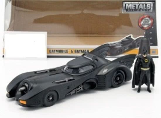 Batmobile met Batman figuur film Batman 1989 1:24 Jada Toys