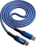 Akyga AK-USB-37 USB-kabel USB-C stekker, USB-C stekker 1.00 m Blauw