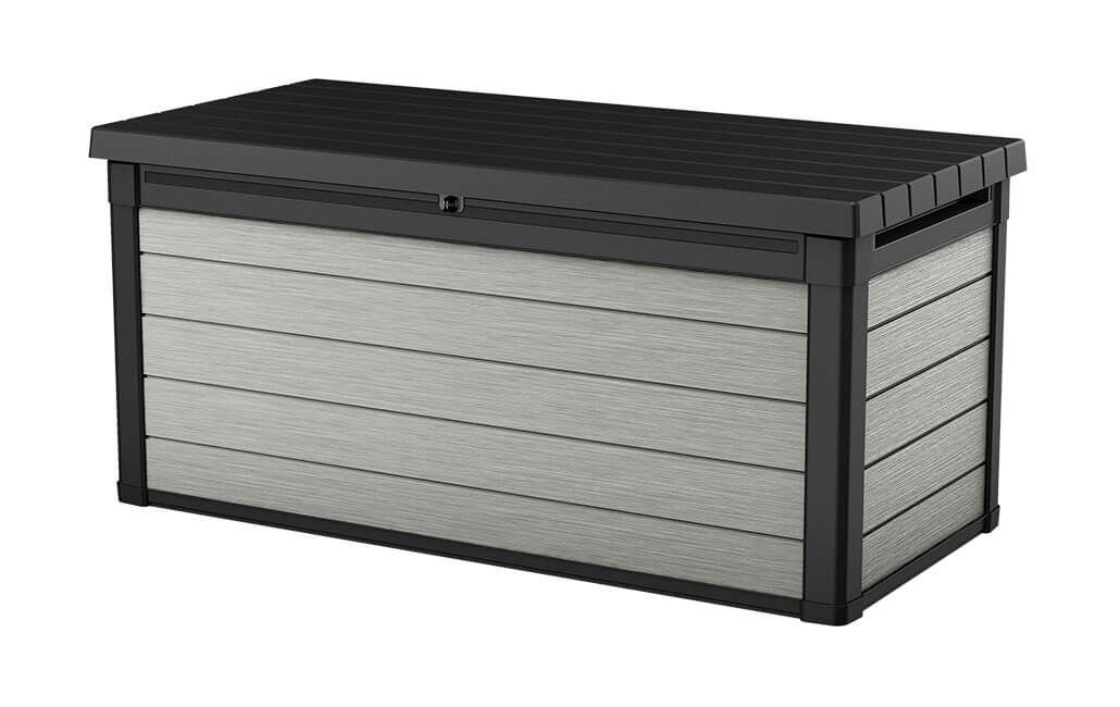 Keter Outdoor Storage Box - 320L - Black/Grey - Rectangular - Resin