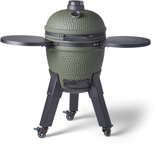 Moddern Green Complete Kamado - Mat groen - Keramiek - 48 cm kookoppervlak