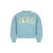 Like Flo oversized sweater met print - turquoise/geel