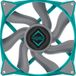 Iceberg Thermal IceGALE Xtra 140 mm PWM kogellagers high-performance behuizing ventilator, blauwgroen