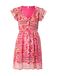 ONLY Jurk 'ONLASTA' oranje / fuchsia / donkerroze / wit