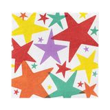 Talking Tables 20 x Sterren Verjaardagspapieren Servetten | Decoupage Lunch Serviettes, Feestbenodigdheden, Wegwerp Tafeldecoraties Eco Keuze Recyclebaar Product & Verpakking, Wit