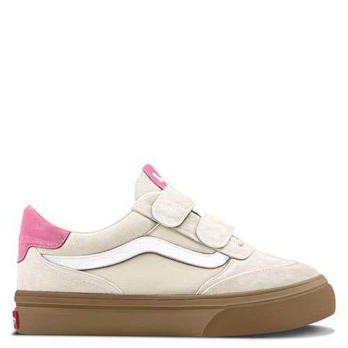 VANS Brooklyn LS leren sneakers - ecru/roze