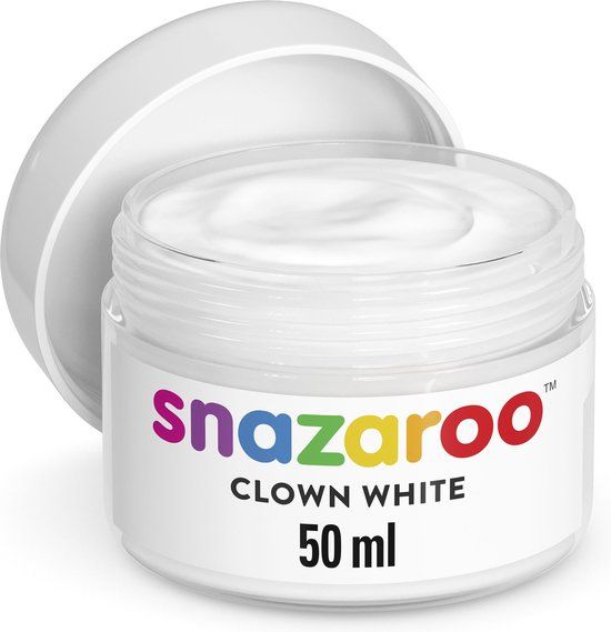 Snazaroo Schmink Clown wit pot 50 ml.
