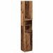 vidaXL Badkamerkast 32x34x188,5 cm bewerkt hout oud houtkleurig