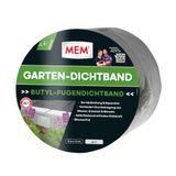 MEM Tuinkape 10 m x 7,5 cm, butyl-voegafdichtingstape, oplosmiddelvrij en zelfklevende afdichtingstape, plakt enorm, grijs
