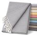 ECOMMERC3 Multifunctionele sprei, licht en elegant, voor bank of bed, 130 x 180 cm, grijs