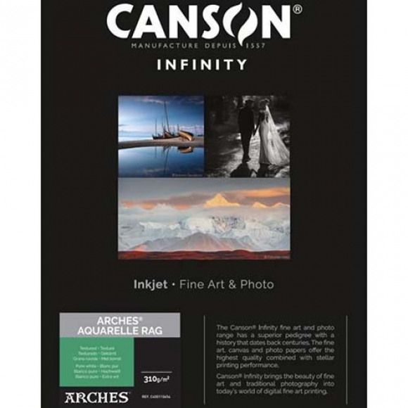 Canson Arches Aquarelle Rag A3 25 vel 310g