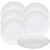 WellHome Set van 6 borden wit