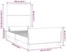 vidaXL Cadre de lit velours vert foncé 100x200 cm