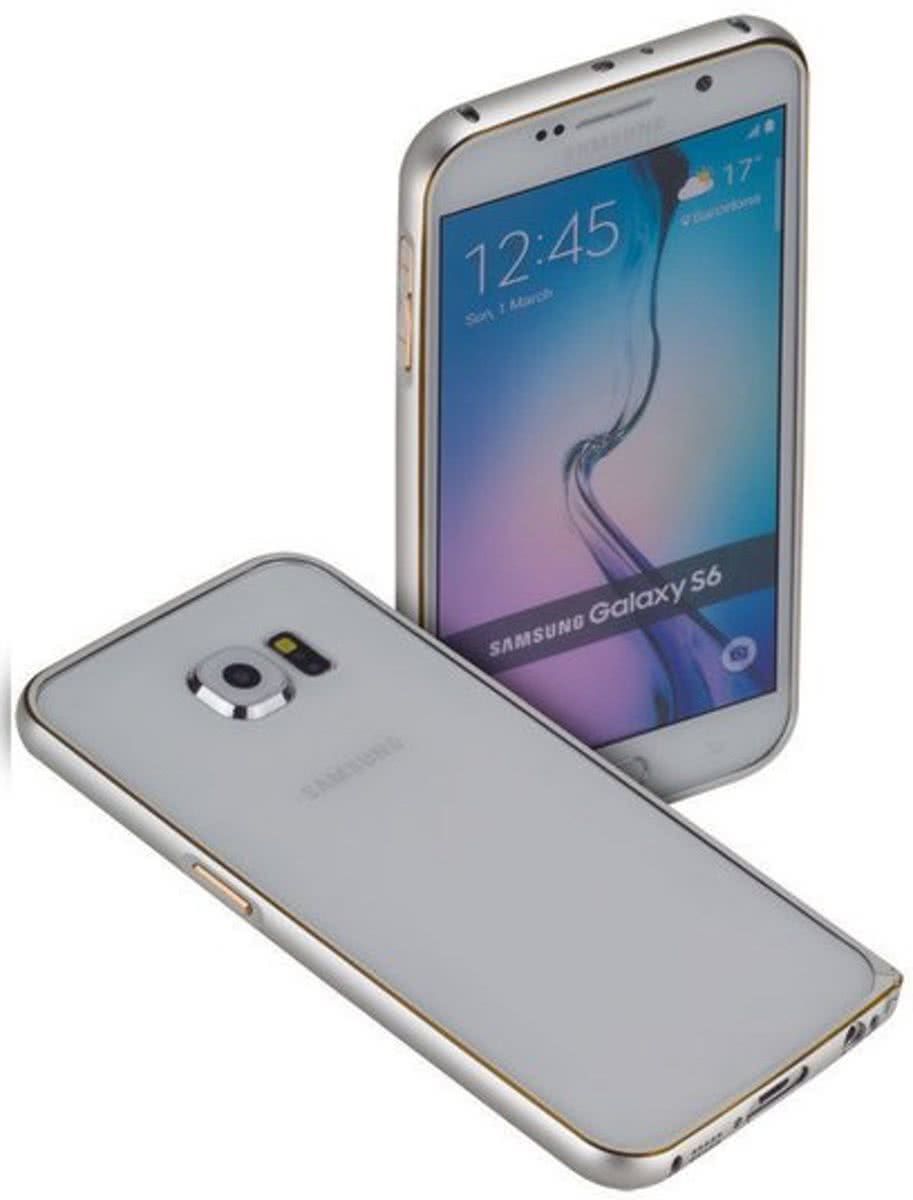 LELYCASE Bumper case case Telefoonhoesje Voor Samsung Galaxy S6 Zilver/Goud