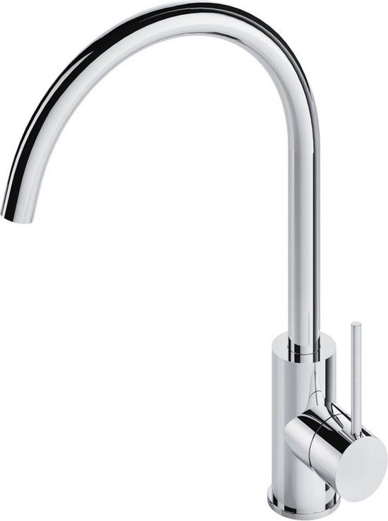 Hotbath Cobber Keukenmengkraan - 1-hendel - 36 cm - Draaibare Uitloop - Chroom