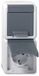 Gira Dubbele Schuko Stopcontact IP44 Verticaal Grijs - 478030