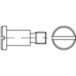 TOOLCRAFT 1063118 Vis de métaux à tête plate M5 5 mm Fente DIN 923 INOX 100 pièce(s)