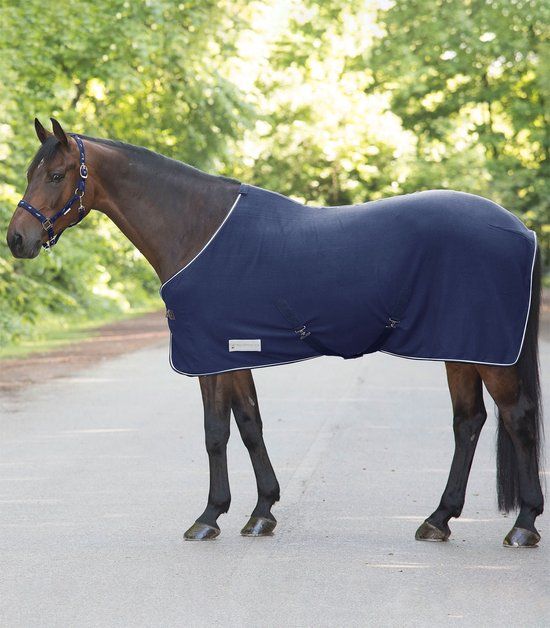 ECONOMIC Fleece Rug With Cross Straps - NIGHT BLUE - 105 - Fleece - Horse Rug