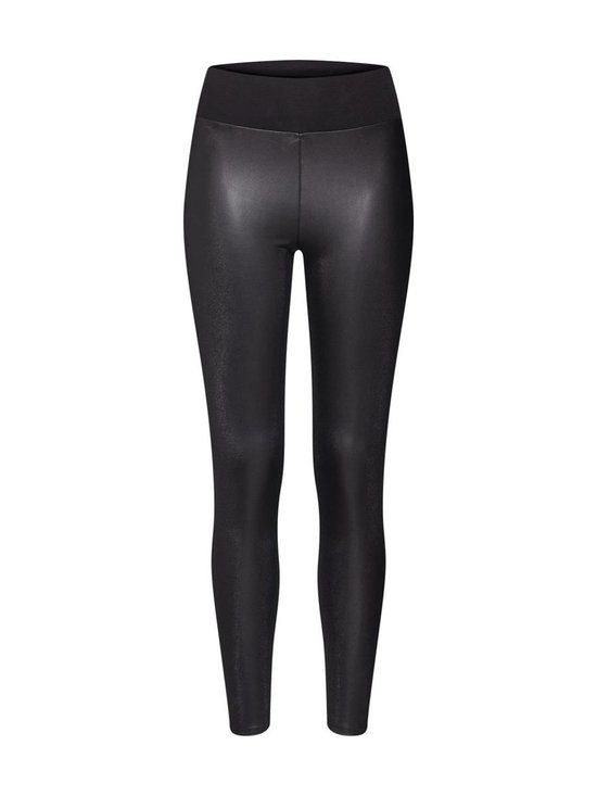 Urban Classics Faux Leather High Waist Dames Legging - Zwart - XL