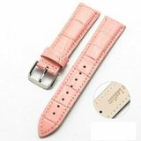 By Qubix - Crocodile leren bandje - Roze - geschikt voor Huawei Watch 5 - 42mm