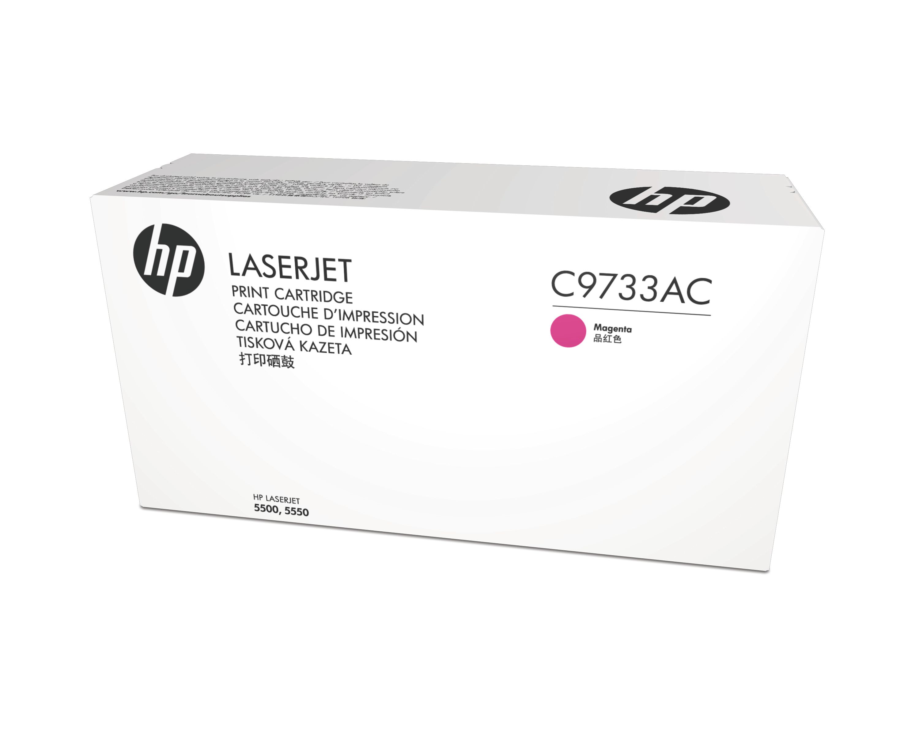 HP C9733AC Magenta Toner Cartridge - 12000 Pages - Compatible with HP Color LaserJet 5500/5550